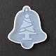 Campana fai da te a tema natalizio con stampi in silicone con ciondolo albero DIY-F114-35-2