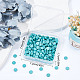 SUNNYCLUE 1 Box 200Pcs Gemstone Cabochons Round 8mm Flatback Stones Blue Synthetic Turquoise Cabochon Half Round Dome Loose Gemstones Beads No Hole Cabochons for Jewelry Making DIY Rings Earrings TURQ-SC0001-05A-6