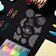 PH PandaHall Butterfly Clear Stamps Mandala Stamp Leaf Silicone Stamps Flower Rubber Stamps Transparent Seal Stamps for DIY Photo Albums Holiday Cards Scrapbooking Gift Tags and Other Craft Projects DIY-WH0448-0422-4
