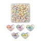 150Pcs 5 Colors Transparent Acrylic Beads X1-TACR-LS0001-09-1