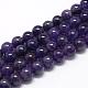 Natural Amethyst Beads Strands G-R446-10mm-21-1