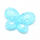 Transparent Crackle Acrylic Beads CACR-S007-02B-2