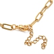 Ионное покрытие (ip) 304 ожерелье-цепочка из нержавеющей стали для женщин NJEW-C011-03G-3