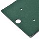 紙のアクセサリーディスプレイカード  イヤリングの収納に  濃い緑  正方形  6.4x6.4x0.05cm  穴：8mmと1.6mm CDIS-M006-07E-2