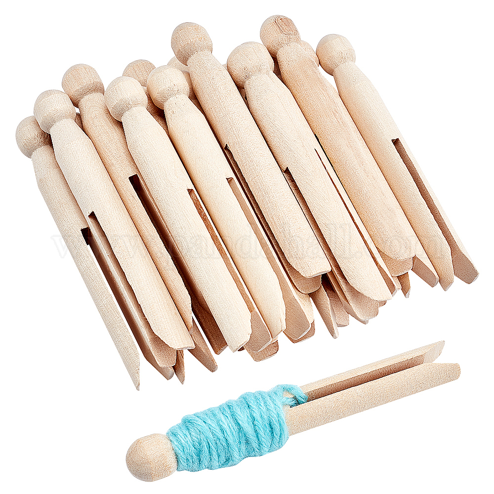 Wholesale CHGCRAFT 10Pcs 4inch Wooden Yarn Ball Winder Wood Yarn