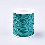 木綿糸ワックスコード  ティール  1mm  約100ヤード/ロール（300フィート/ロール）