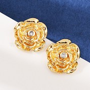Серьги-гвоздики из циркония EJEW-F377-01G