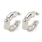 Серьги-гвоздики из латуни с реечным покрытием EJEW-M247-17P