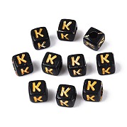 Opaque Acrylic Cube Beads SACR-T035-20K