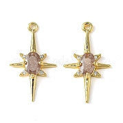 Латунные микро проложить кубического циркония подвески KK-M277-08G-02