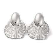 Серьги-гвоздики из нержавеющей стали 304 EJEW-D281-13S