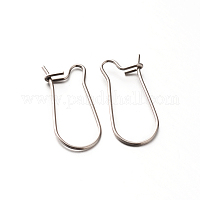 Wholesale DICOSMETIC 200pcs 20mm Golden and Stainless Steel Color Earring  Hooks Kidney Ear Wire Hypoallergenic Hoop Earrings for Jewelry Making 