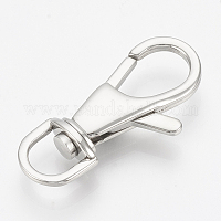 10pcs 304 Stainless Steel Swivel Lanyard Snap Hook Lobster Claw Clasps For  Jewelry Making DIY Accessories 34x16x5mm, Hole: 8mm