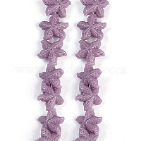 Нити резных бусин синтетического коралла&nbsp;CORA-K009-06A-06