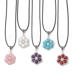 Ожерелье из синтетической бирюзы&nbsp;NJEW-MZ00140