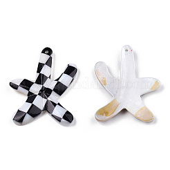 Подвески с принтом из натуральных пресноводных ракушек SHEL-T009-21