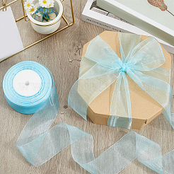 1 рулон прозрачной органзовой ленты&nbsp;SRIB-CY0001-22C-12