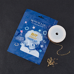 Наборы для самостоятельного изготовления украшений из цепочки-скрепки&nbsp;DIY-SC0014-49G