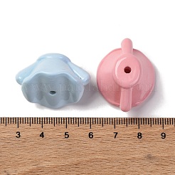 Запекание окрашенных непрозрачных акриловых бусин&nbsp;MACR-F080-21