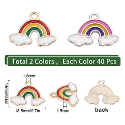 80шт 2 цвета сплава эмалевые подвески&nbsp;FIND-SC0002-95