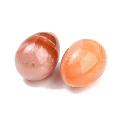 Natürlicher rot gebänderter Achat (gefärbt und erhitzt) Eierstein&nbsp;GG-L654-H02-09