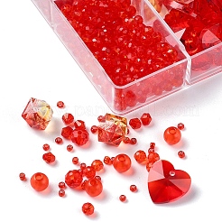 Наборы для изготовления ювелирных изделий из красной серии своими руками DIY-YW0002-94B