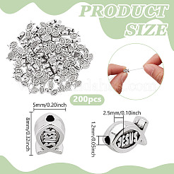 200 шт. бусины из сплава в тибетском стиле&nbsp;FIND-NB0006-09