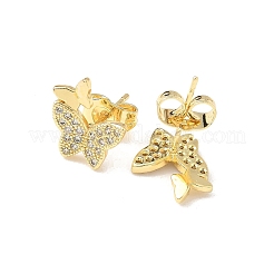 Серьги-гвоздики из циркония&nbsp;EJEW-D305-20G-03