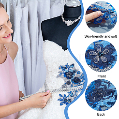 3d цветок органза полиэстер вышивка орнамент аксессуары&nbsp;DIY-WH0297-20F