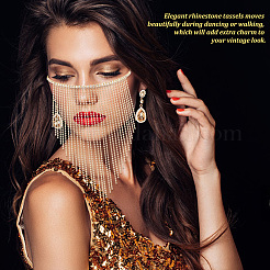 Маскарадные маски из сплава AJEW-WH0258-540G