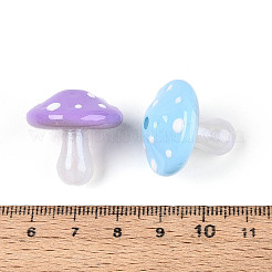 Непрозрачные светящиеся акриловые бусины с УФ-покрытием OACR-N153-07