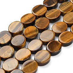 Природных тигровый глаз бисер нитей&nbsp;G-B178-O01-12x10mm