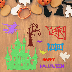 Halloween-Schloss-Stanzschablonen aus Kohlenstoffstahl&nbsp;DIY-WH0309-2408