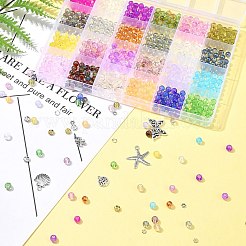 Круглые стеклянные бусины и подвески из сплава своими руками&nbsp;DIY-FS0006-39