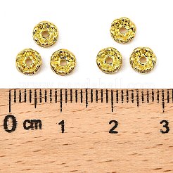 Латунные бусины разделители для поставки стразов&nbsp;RB-A014-L5mm-01G-NF