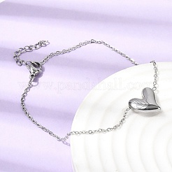 Наборы подвесок в виде сердца из нержавеющей стали 304: колье&nbsp;SJEW-P008-01P