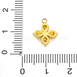 Ciondoli in acciaio inossidabile 304 con micro pavé di zirconi cubici&nbsp;LS-STAS-U042-06G-04