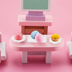 2 комплект миниатюрной пластиковой посуды своими руками набор тарелок AJEW-YW0001-44