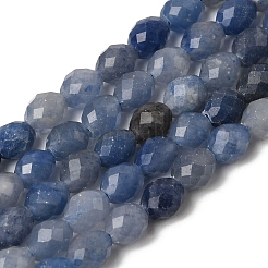 Природные голубые авантюрин бисером пряди&nbsp;G-K376-F13-01