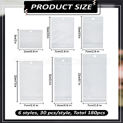 180 шт. 6 стили целлофановых пакетов opp OPC-LP0001-07