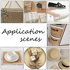 Плетеная джутовая лента OCOR-WH0079-21B