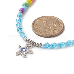 Ожерелье со стразами NJEW-JN04259