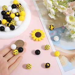 Пищевые экологически чистые силиконовые бусины SIL-SC0002-23