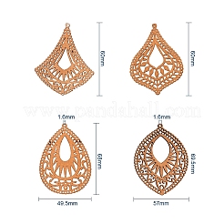 Деревянные большие подвески&nbsp;WOOD-CJ0001-16