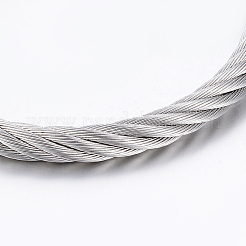 Браслеты-зажимы из нержавеющей стали 304&nbsp;BJEW-G584-38P