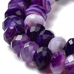 Натуральный полосатый агат / полосатые агатовые бусы G-E605-A02-02D