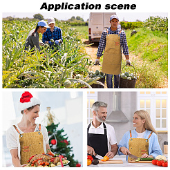 Фартук из хлопчатобумажной ткани&nbsp;AJEW-WH20060-29A