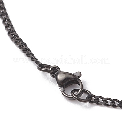 Ожерелья из витой цепи из нержавеющей стали 304 толщиной 2.5 мм для женщин и мужчин&nbsp;NJEW-JN05819-02