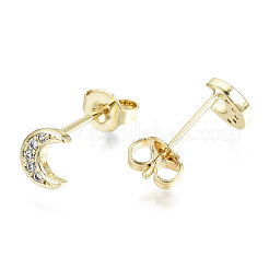 Серьги-гвоздики из циркония EJEW-T046-27G-NF