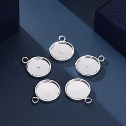 201 pendentifs en acier inoxydable sertis de cabochons&nbsp;STAS-I137-02B-S